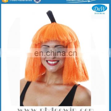 Cheap Orange Color Halloween Party Pumpkin Wig