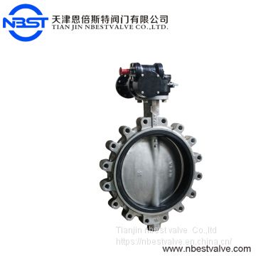 WLTD71X-10P Manufacturer the whole stainless steel worm gear lug butterfly valve