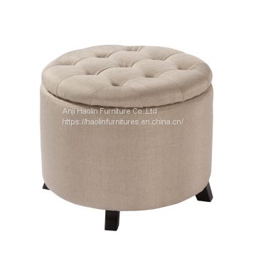 Velvet Ottoman Chair,Hotel Chair,Restaurant Chair,,Living Room Chair With Storage-HL6007