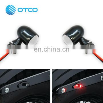 Hot sale motorcycle lighting system chrome mini dual color Motorcycle mini led indicators for harley