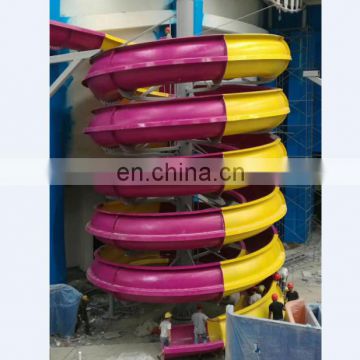 Theme park tunel water slide factory in china+splash park water bucket