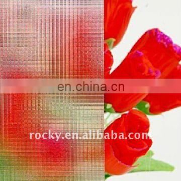 sell 5mm 4mm 6mm tempered textured glass panels