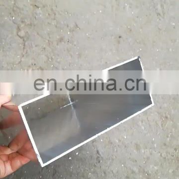 Toshine Anodized 35x55 extruded aluminum machining square pipe tube laser cutting