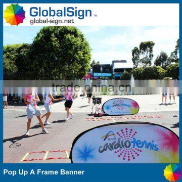 Shanghai GlobalSign promotional ground a frame banners