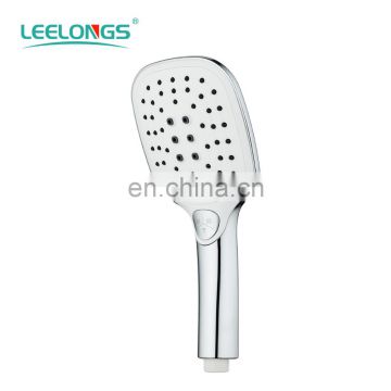 High quality ABS plastic 3 functions button controlled removable handle shower head