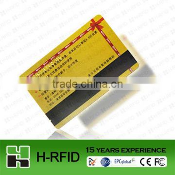 rfid tag Silver Magnetic Stripe Card 4 color printing 15 years experience