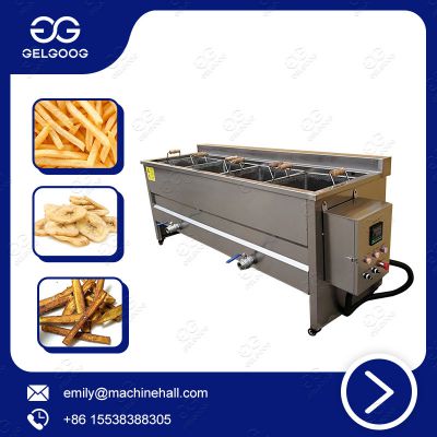 Commercial Deep Fryer Chips Frying Machine Rectangular Fryer Machine For Cooking Chips