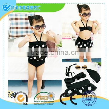 custom spandex bikini baby grils swimwear/cute beach swim suit