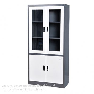 upper glass door steel filing cabinet