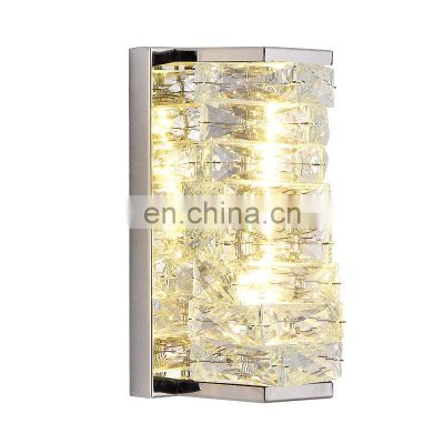 2022 New design Modern Living Room Staircase Corridor 10W 20W Indoor Luxury Crystal LED Wall Sconce