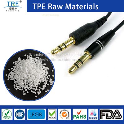Custom Color Halogen Free Flame Retardant TPE Raw Materials for Plugs and Connectors