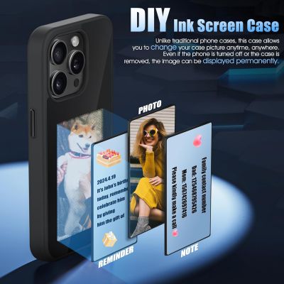 NFC E ink Screen DIY iPhone Case
