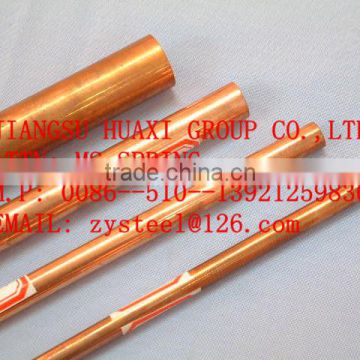 Copper pipe or tube for refrigeration and air conditioning