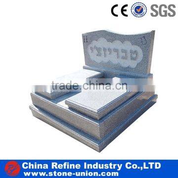 Customized grey tombstone and monument factory wholesale