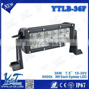 2pcs LED 36W led light bar 7.5 inch Spot/Flood 12V led work light 36 W led offroad Tractor Boat led light bar