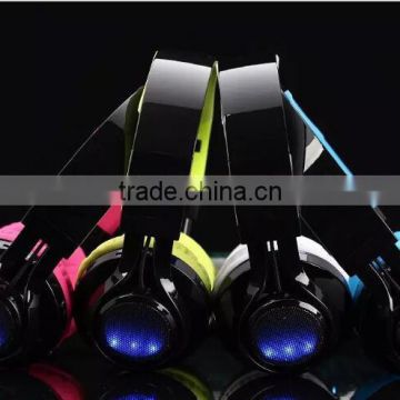 wireless stereo led flashing headphone bluetooth with 4 colours