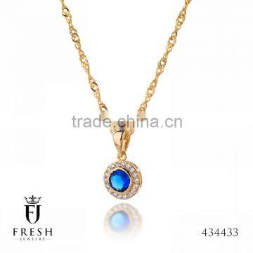 Fashion Gold Plated Necklace - 434433, Wholesale Gold Plated Jewellery, Gold Plated Jewellery Manufacturer, CZ Cubic Zircon AAA