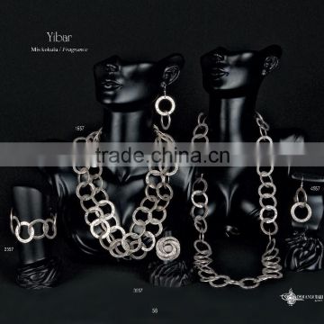 Antique turkish style silver plated bracelet Yibar 2557