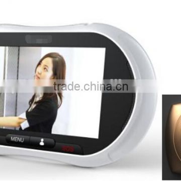 big clear image wireless camera wifi video door peephole phone with buliding memory