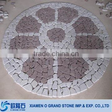 outdoor decor china red granite cube stone