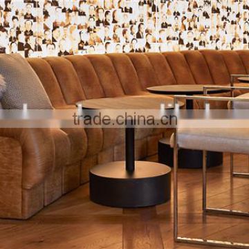 High End Customized Luxury Leather Restaurant Booth
