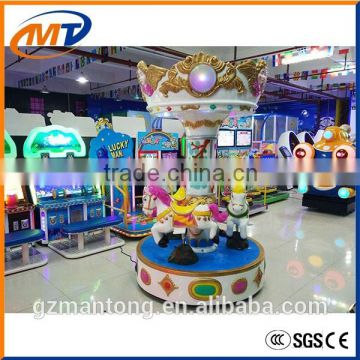 2016 Mini ride small carousel kiddie merry go round carousel for sale with CE from Guangzhou Mantong