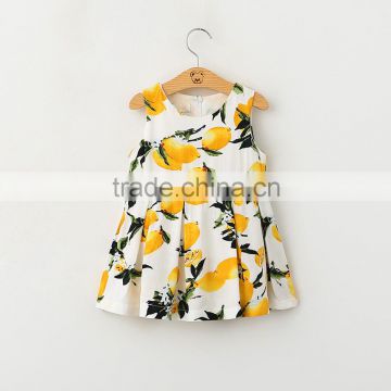 Factory Price Colorful Lively Cartoon Pattern New Model Girl Dress