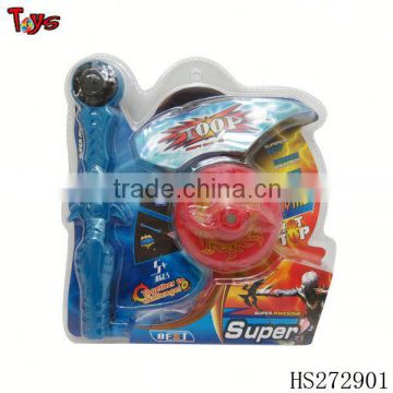 2014 Promotional magnetic battery operated light up spinning toy with music