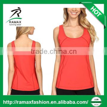 Ramax Custom Women 4 Way Stretch Slim Fit Sports Workout Tank Top