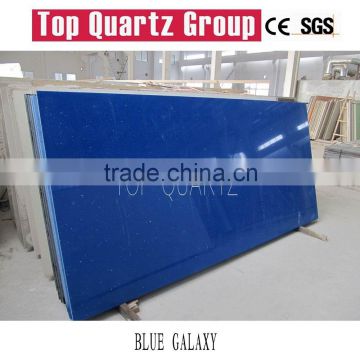 Blue sparkle quartz stone slab