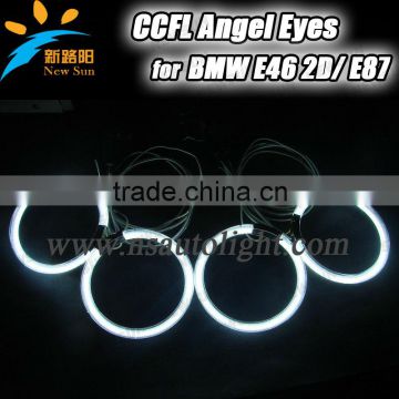 Long lifespan CCFL angel eyes with 4rings 2 inverters 105mm full circle ccfl angel eyes ring for BMW E46 2D