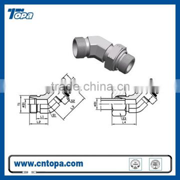 1CO4-OG/1DO4-OG 45 degree elbow un unf tread adjust stud ends with O-ring sealing ISO 11926 carbon steel hydraulic parts fitting
