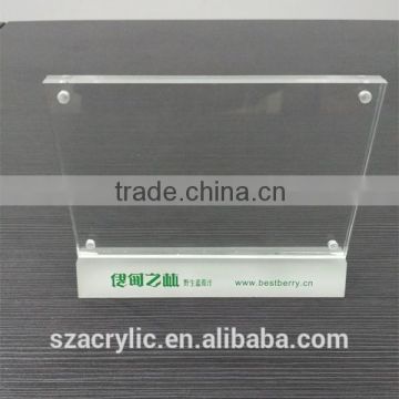 2 sided Clear Acrylic Paper holder desktop
