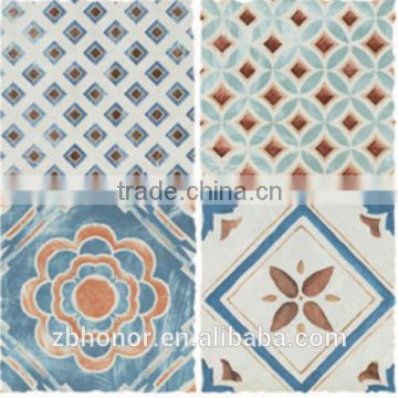 2016 C07 blue and red color 30x30 wall tiles itlian design for sale semi-polish