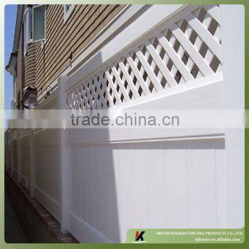 Lattice privacy pvc fence