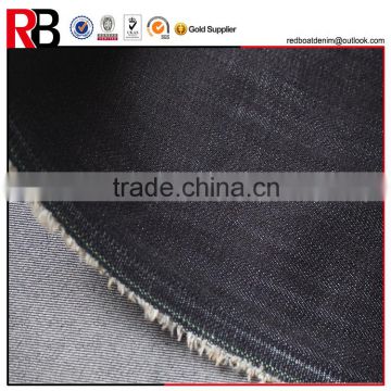 Factory Blue Color Twill 98% Cotton Stretch Denim Fabric