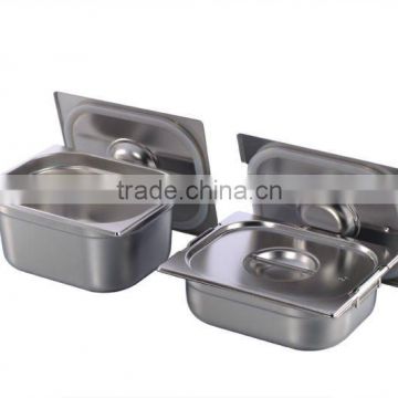 Stainless Steel GN Pan Cover with Silicon