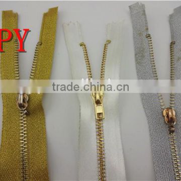 hot sell zipper manufacturer metal satin zipper for women closthes