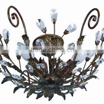 Metal art E14 lamp holder antique ceiling light for livingroom