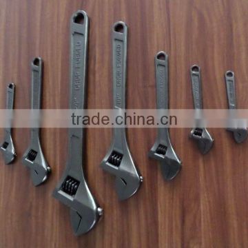 Carbon steel material hand tools adjustable wrench for industrial