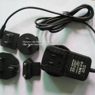 18W Switching Power Supply 100-240VAC Conversion plug adapter for LED Light strips,CCTV Camera