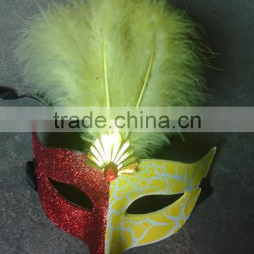 feathered venetian party mask for sale