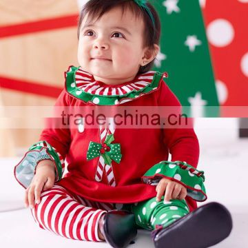 Newest Fancy Boutique Xmas baby clothes Sets Cute cotton long sleeve baby suits for kids clothing
