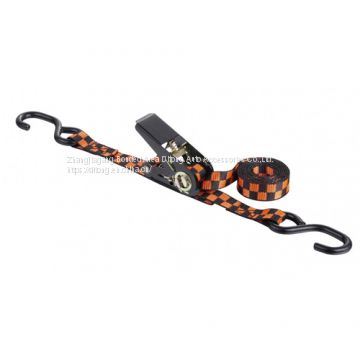 1Ton 25MM Ratchet Tie Down Strap with Black Spray-Paint S Hook
