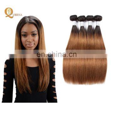 Mink Brazilian Hair Colored Human Hair Weave Bundles Two Tone Remy Hair Extension