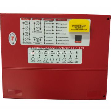 Automatic Extinguisher Control Panel Fire Suppression Panel 4 zones for gas extinguishing system