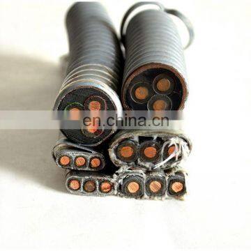 3x16mm2  Electrical Submersible Pump (ESP) Cable  standard galvanized steel Armor Power Cable