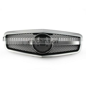 Front Diamond Grill 10-13 E550 E350 Sliver For Mercedes Benz E-Class W212 S212