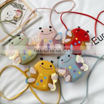 Baby Mini Handbag Korean Cartoon PU Crossbody Bags for Kid Girl Bee Small Coin Wallet Pouch Toddler Clutch Purse Messenger Bag