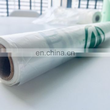 Manufacture biodegradable compostable non plastic food waste garbage bag on roll